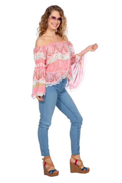 Festival Blouse Dames Roze van Wilbers & Wilbers koop je bij Partywinkel