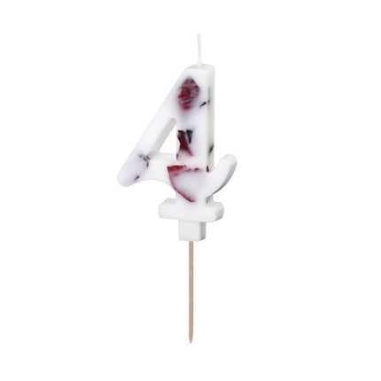 Świeca 4 Year Petals 8cm
