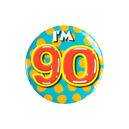 Mam 90 lat Guzik 90 lat 5,5 cm
