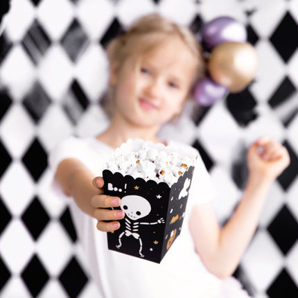Halloweenowe miseczki na popcorn 12,5 cm 6 szt.