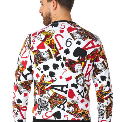 Męski sweter w karty do gry Casino <tc>OppoSuits</tc>