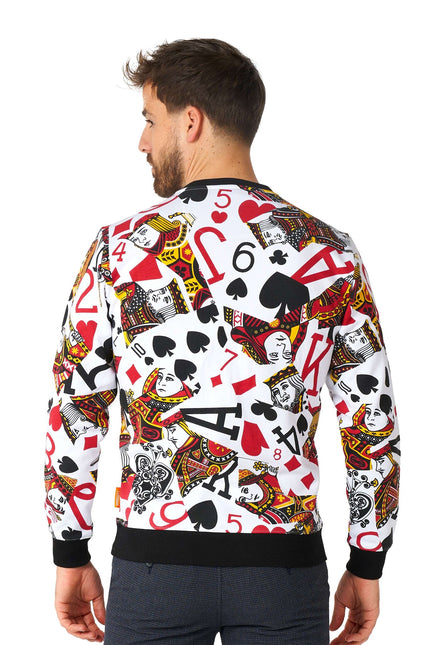 Męski sweter w karty do gry Casino <tc>OppoSuits</tc>