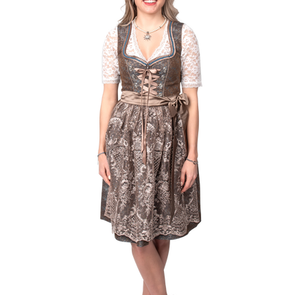 Zielona sukienka Dirndl Oktoberfest Ladies Jaquard