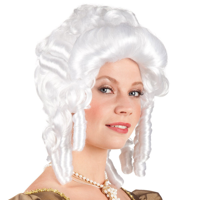 Szara peruka Baroque Woman