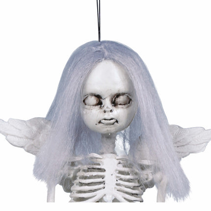 Dekoracja wisząca na Halloween Anioł Szkielet 40 cm