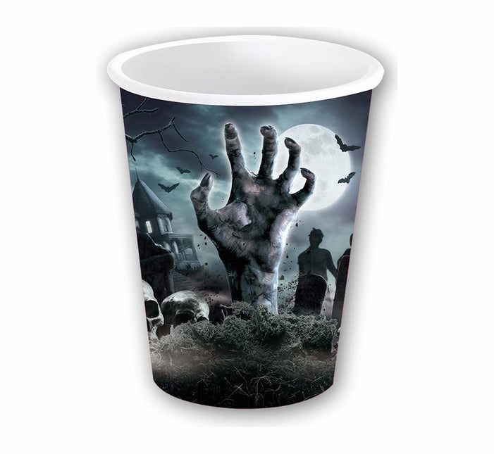 Kubki na Halloween Graveyard 240ml 6szt