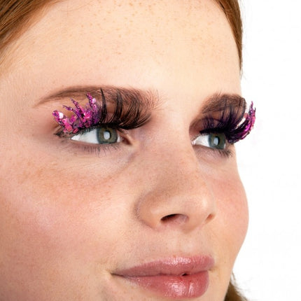 Sztuczne rzęsy PXP Glitter UV Pink Barranquilla