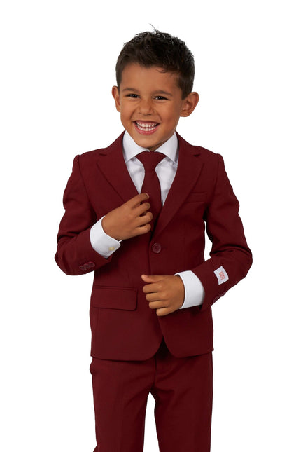 Bordowo-czerwony garnitur chłopca <tc>OppoSuits</tc>
