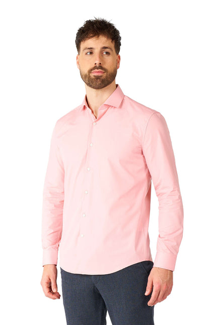 Jasnoróżowa koszula męska <tc>OppoSuits</tc>