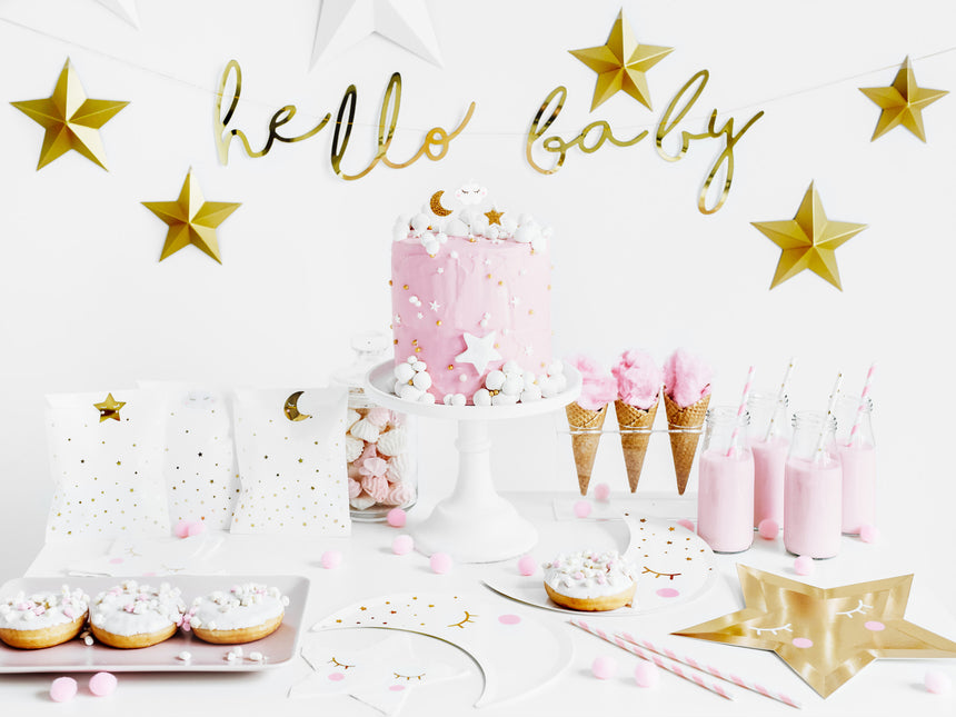 Girlanda urodzinowa Hello Baby Gold 70 cm