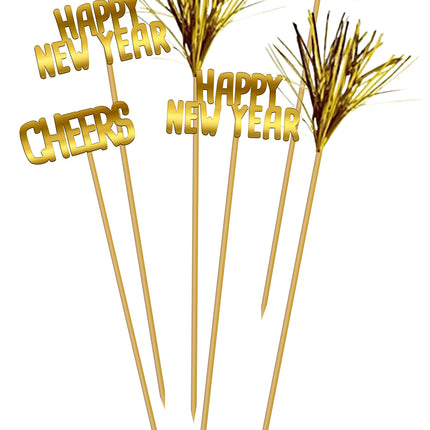 Markery szklane Happy New Year 12 sztuk