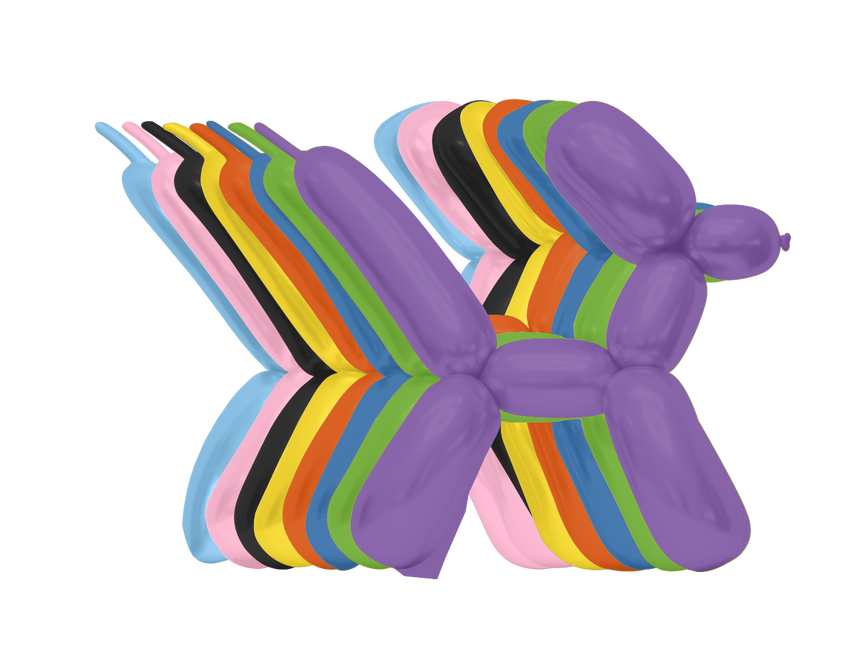 Kolorowe balony do modelowania 100szt