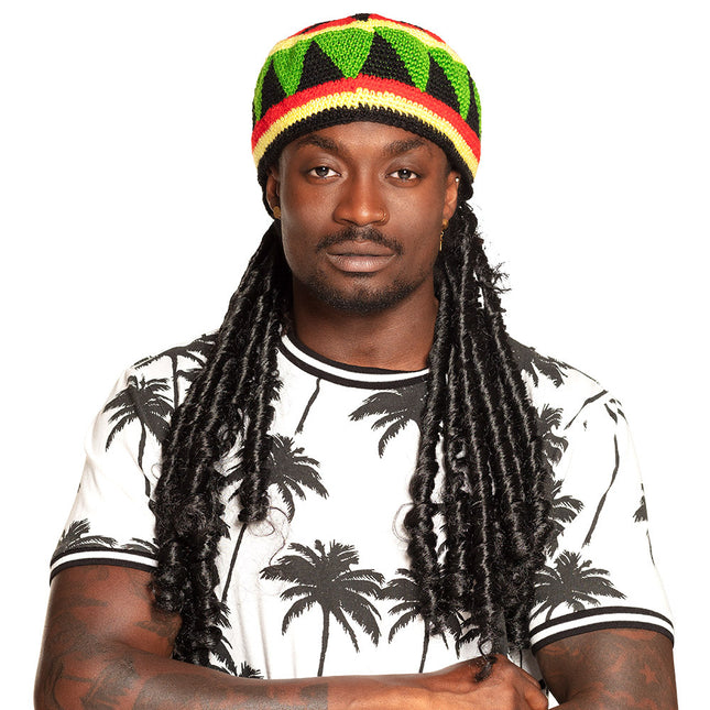 Kapelusz rasta z dredami