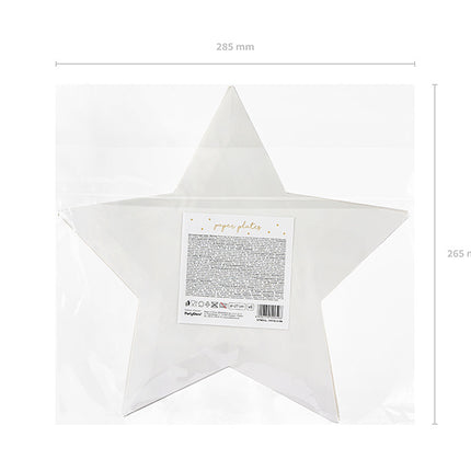 Talerzyki Little Star Gold 27cm 6szt