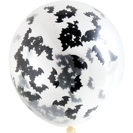 Balony na Halloween Nietoperz Konfetti 30cm 4szt.