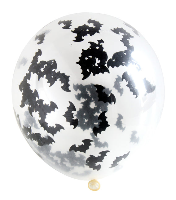 Balony na Halloween Nietoperz Konfetti 30cm 4szt.