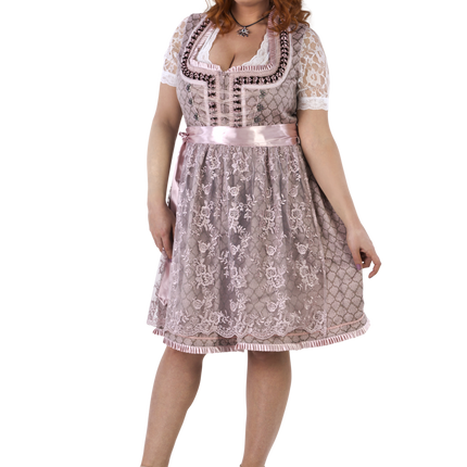 Różowa sukienka Dirndl Oktoberfest Women 2 części