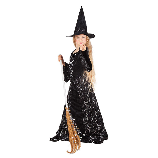 Kostium czarownicy na Halloween dla dziecka czarny