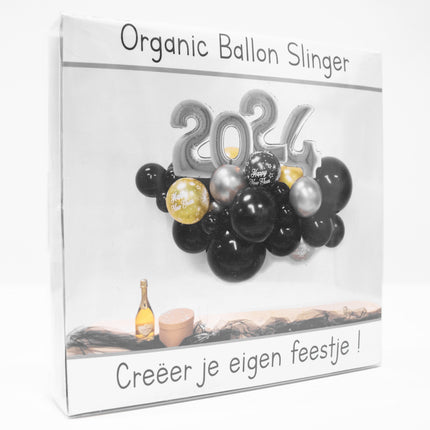 Zestaw do samodzielnego wykonania balonów Organic Silver New Year
