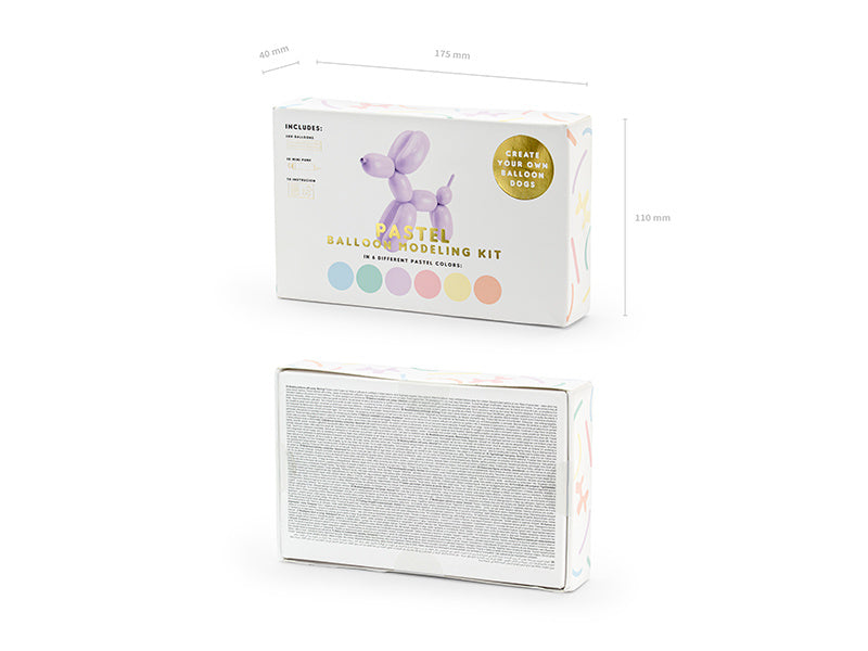 Balony do modelowania Pastel 30szt