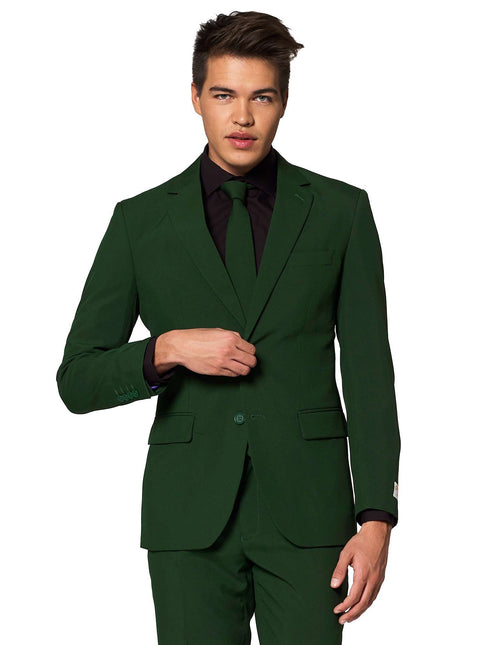 Ciemnozielony garnitur męski <tc>OppoSuits</tc>