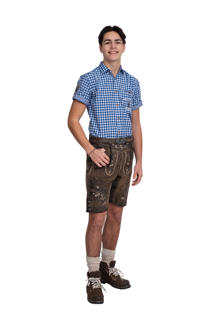Brązowe krótkie buty męskie Vintage