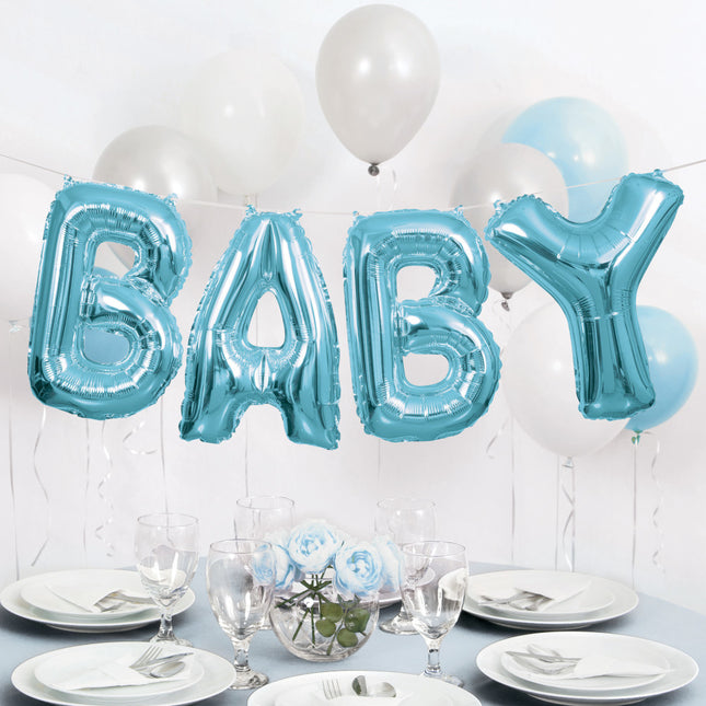 Balon foliowy Baby Blue 35 cm