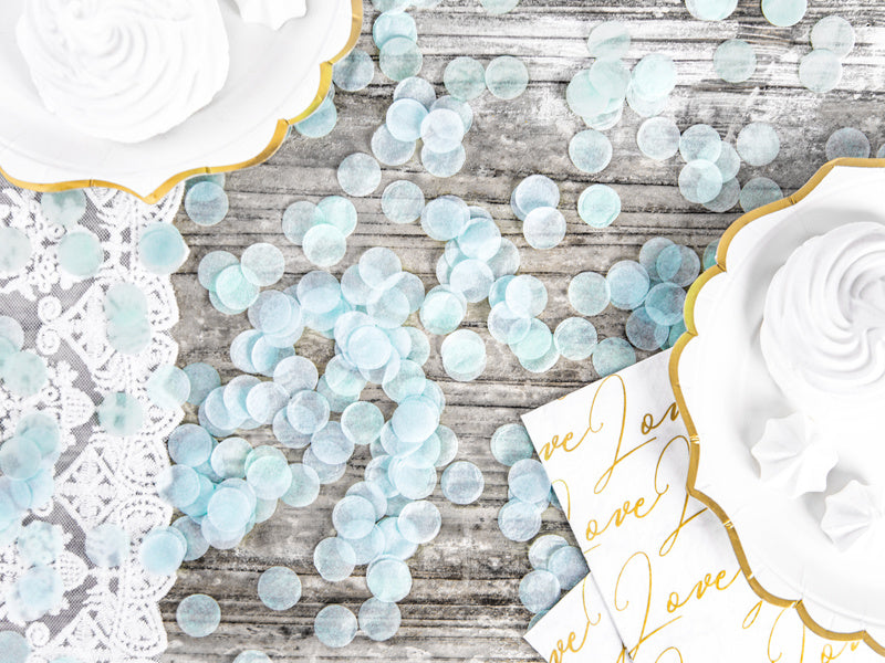 Confetti Rounds Light Blue