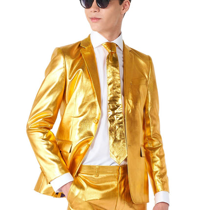 Nastolatek w złotym kombinezonie <tc>OppoSuits</tc>