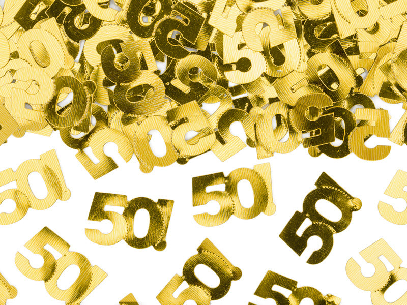 Konfetti stołowe 50 Years Gold