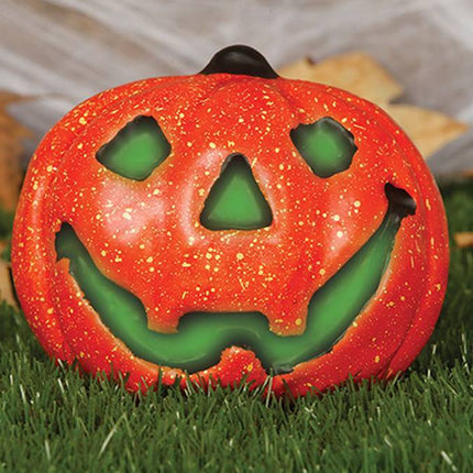 Halloweenowa dynia ze światełkiem 17 cm