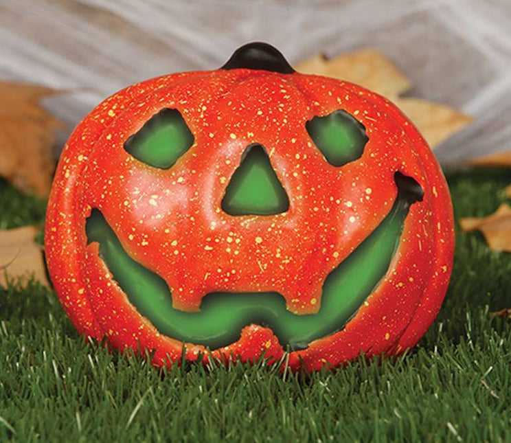 Halloweenowa dynia ze światełkiem 17 cm