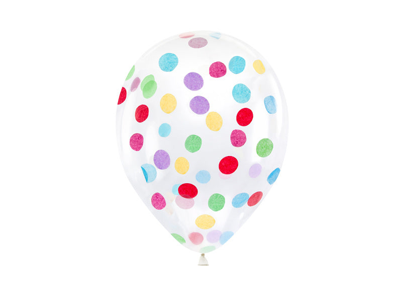 Balony z konfetti 30cm 6szt