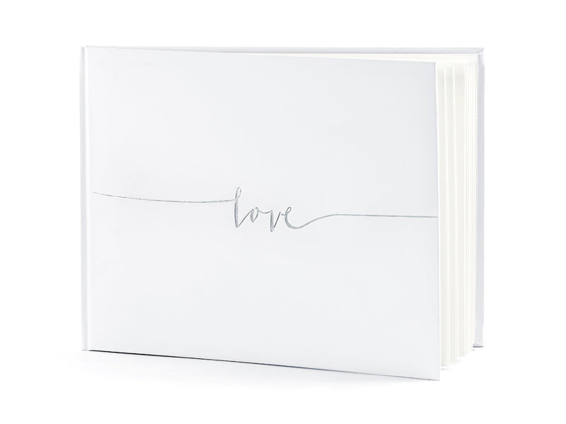 Księga gości Love biała 24 cm