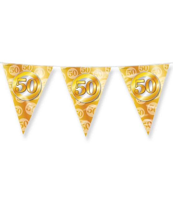 Girlandy 50 Years Gold 10m