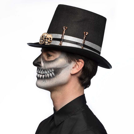 Halloweenowy kapelusz mistrz czaszek