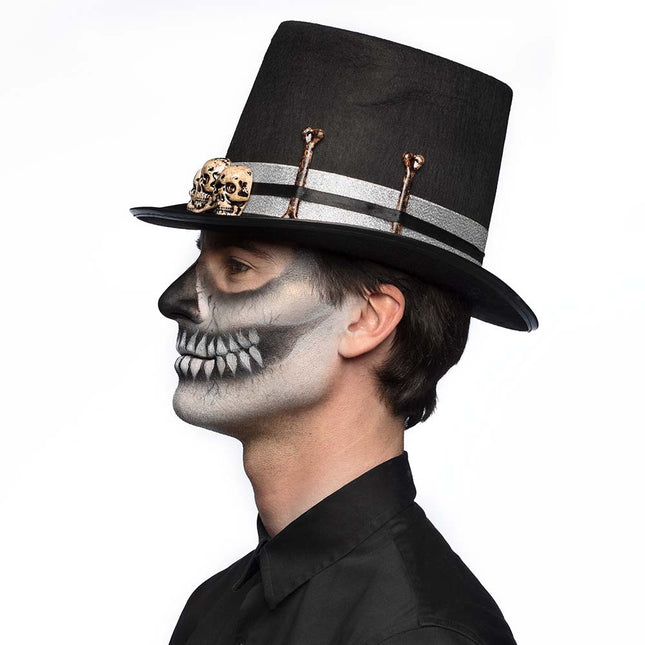 Halloweenowy kapelusz mistrz czaszek