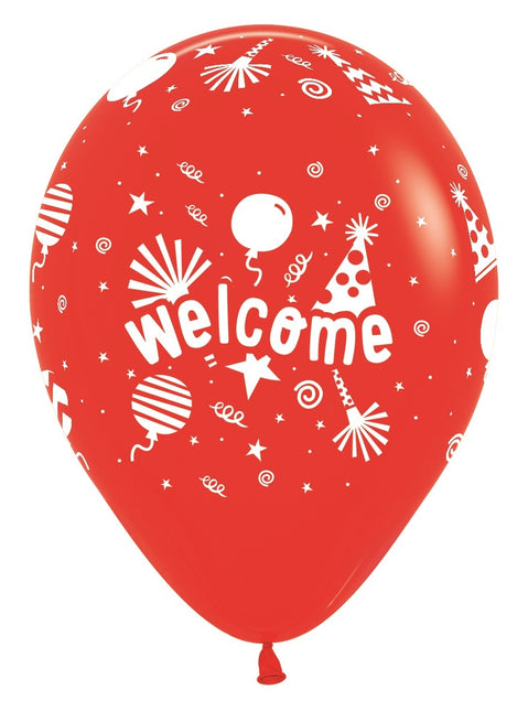 Balony Welcome Fashion Solid Mix 30cm 25szt