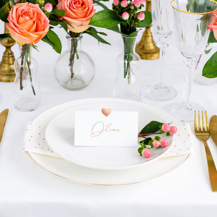 Identyfikatory Rose Gold 10cm 10szt