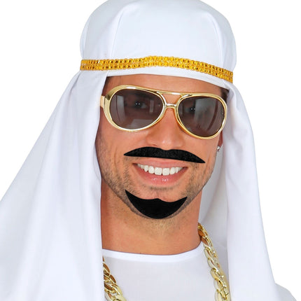 Czarna sztuczna broda Arab