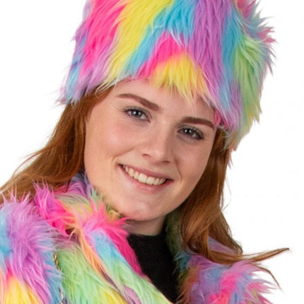 Futrzana czapka Plush Pastel