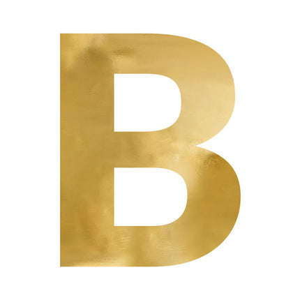 Lustro litera B Gold 60cm