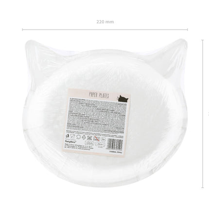 Talerze Cat 22cm 6szt