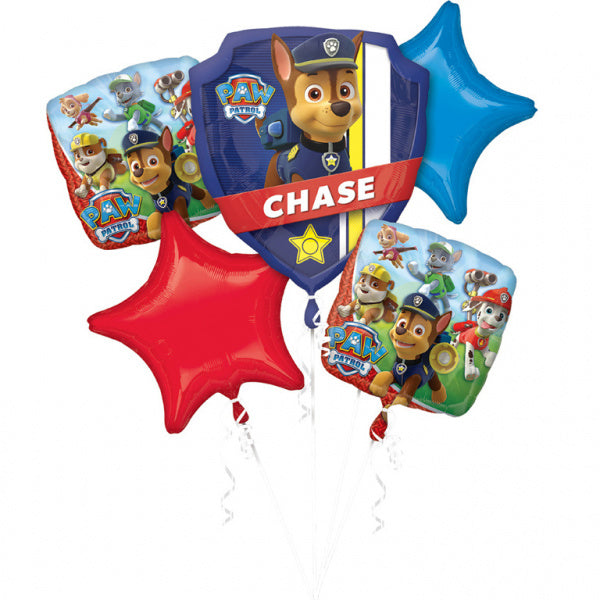 Zestaw balonów z helem Paw Patrol Pościg 5 szt. pusty
