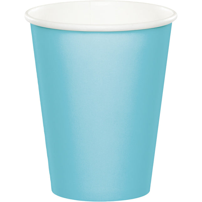 Jasnoniebieskie kubki 256ml 8szt