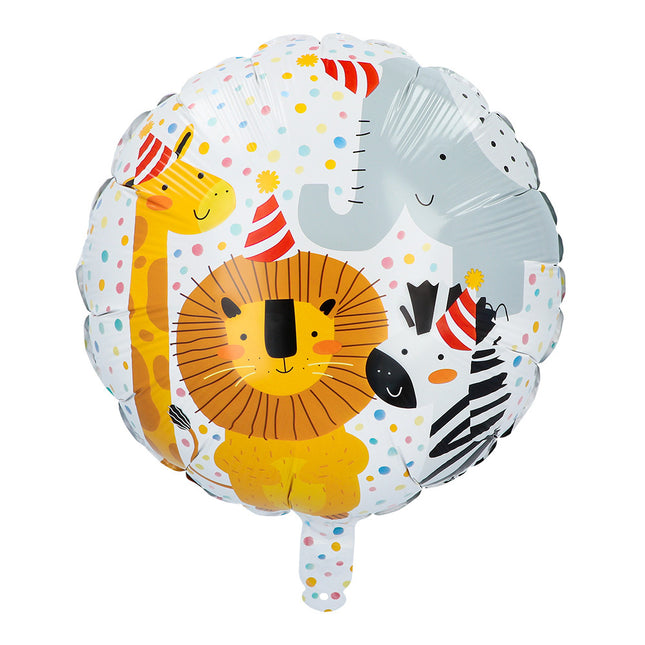 Balon helowy Dżungla dwustronny pusty 45 cm