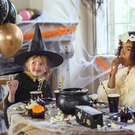Halloweenowe miseczki na popcorn 12,5 cm 6 szt.