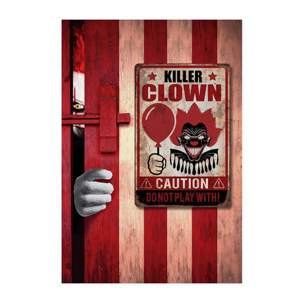 Halloweenowa dekoracja ścienna Killer Clown Plate 36cm