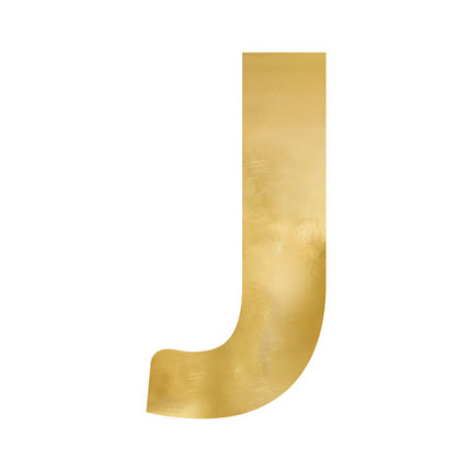 Lustro litera J Gold 61cm