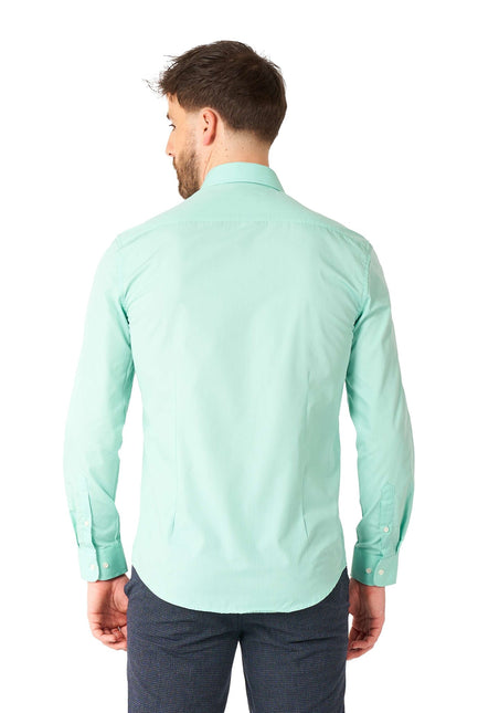 Miętowo-zielona koszula męska <tc>OppoSuits</tc>
